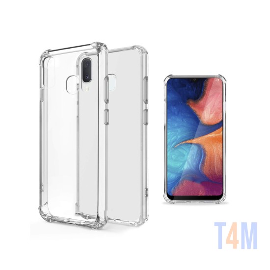 Silicone Hard Corners Case For Samsung Galaxy A20e Transparent